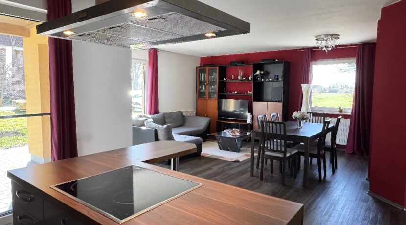 Wohnbereich und Kochinsel